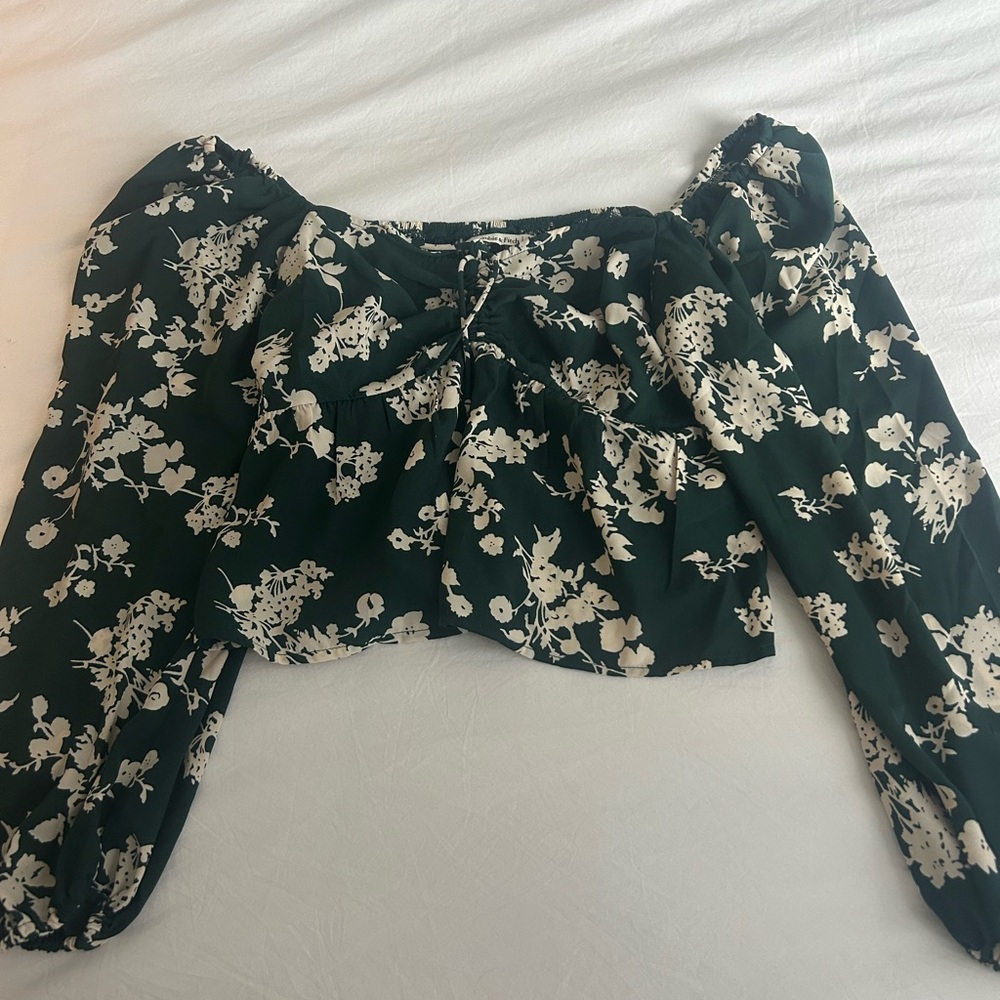Abercrombie & Fitch Forrest Green Blouse